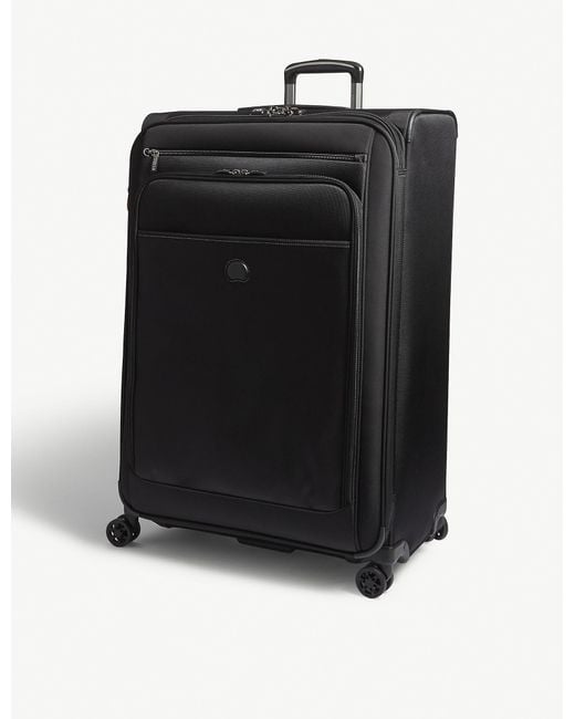 Delsey Black Pilot Ww 4-wheel Suitcase 80cm for men