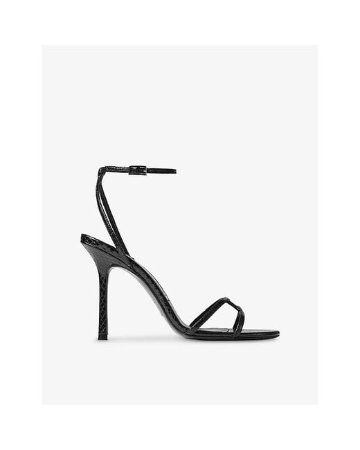 Jimmy Choo White Leo 100 Leather Heeled Sandals