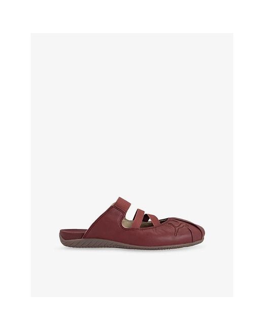 PUMA Brown Speedcat Ballet Leather Mules