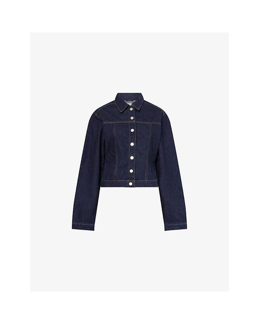 Reformation Blue Knightly Denim Jacket