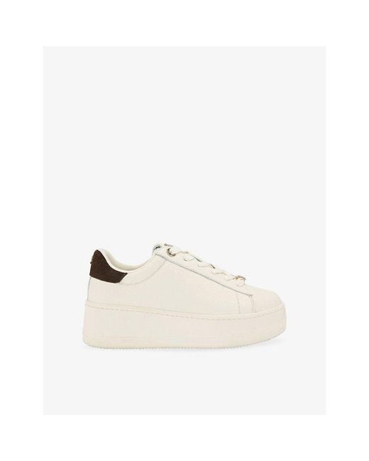 KG by Kurt Geiger White Logic Suede Trainers