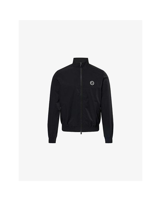 FIFA 1904 Black Embroidered-Logo Shell Track Jacket for men