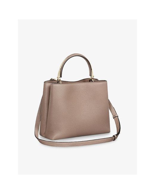 Cartier Natural Panthère De Medium Leather Top-Handle Bag