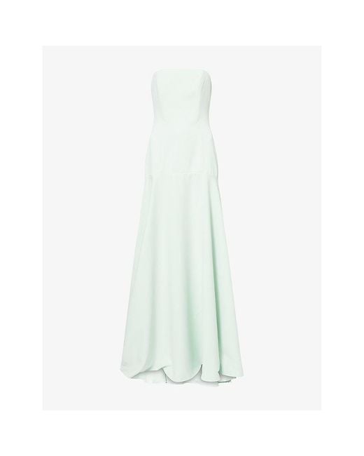 Odd Muse White The Ultimate Muse Strapless Stretch-Woven Maxi Dress