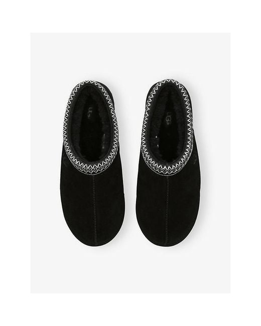 Ugg Black Tasman Ii Suede Slippers for men