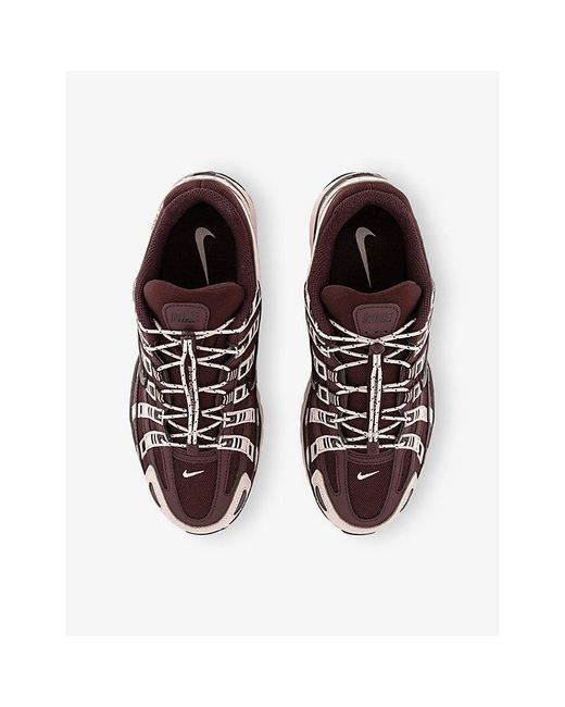 Nike Multicolor P-6000 Leather And Mesh Trainers