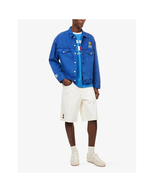 Levi's White Levi's X World Cup France 478 Denim Shorts for men