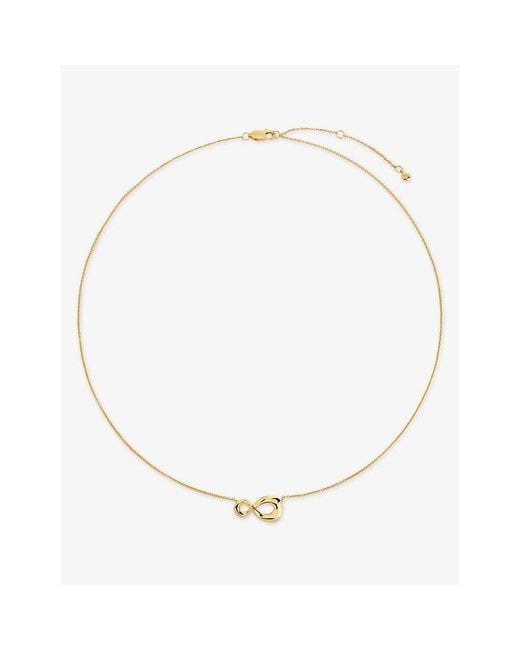 Monica Vinader Metallic Infinity 18Ct Vermeil Necklace