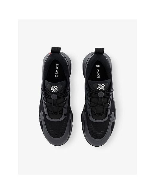 Loewe Black X On Cloudsolo Woven Trainers for men