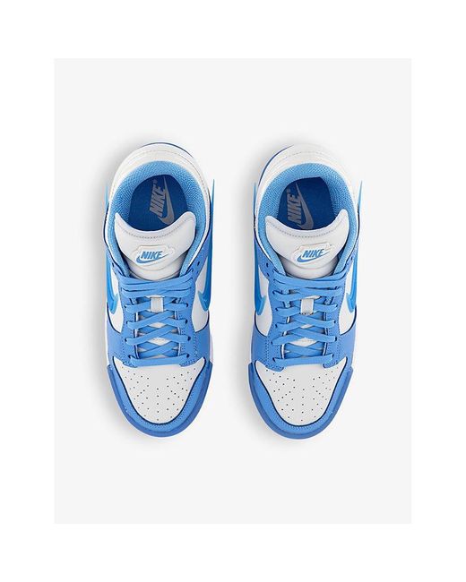Nike Blue Dunk Low Twist Perforated Leather Low-top Trainers