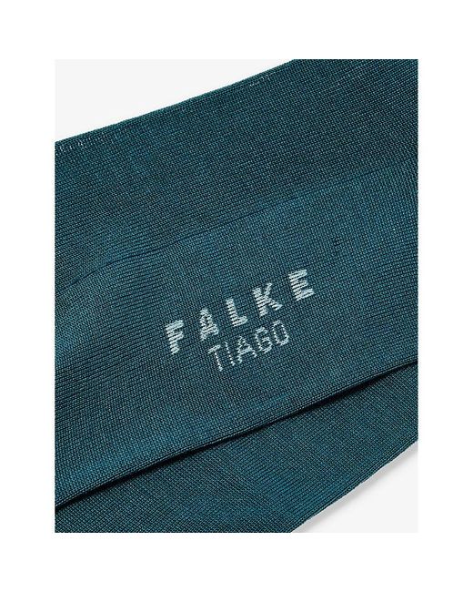 Falke Green Tiago Logo-print Organic-cotton Blend Knitted Socks for men