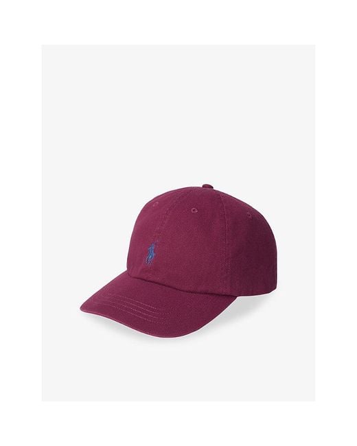 Polo Ralph Lauren Purple Logo-Embroidered Cotton Baseball Cap