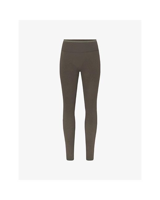 NikeSKIMS Gray Ribbed Seamless 26-Inch Leggings