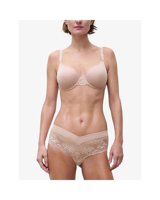 Chantelle White Champs Elysées Memory Foam T-Shirt Bra