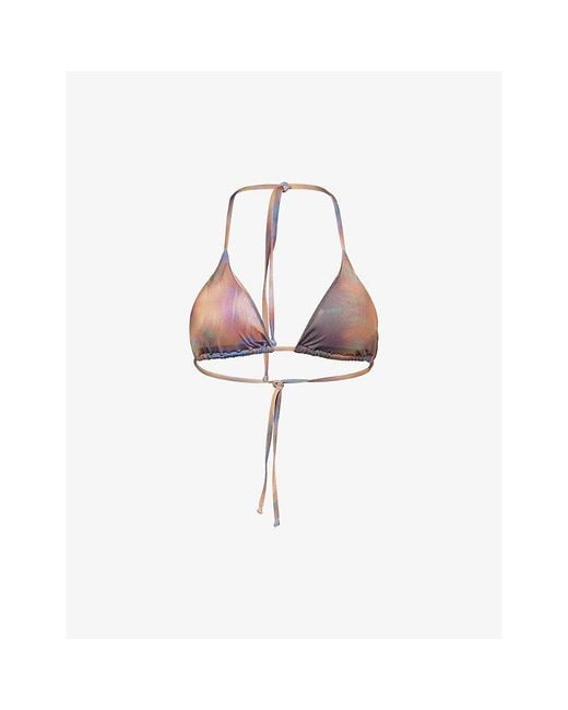 Gracejacob Pink Storm Bikini Top