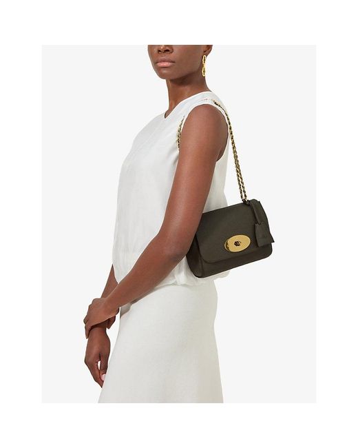 Mulberry Green Lily Small Leather Shoulder Bag