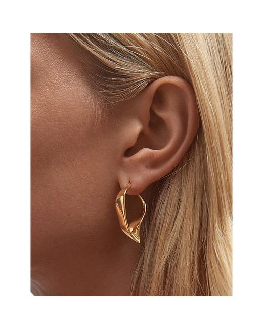 Astley Clarke Metallic Floe 18Ct Hoop Earrings