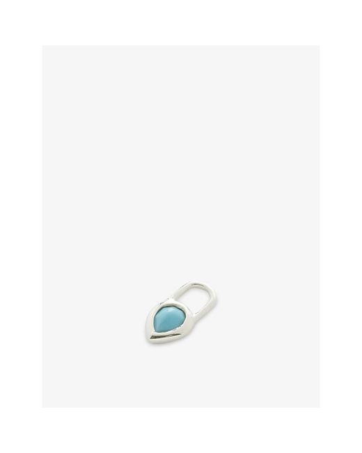 Monica Vinader White Teardrop Recycled Sterling Vermeil Ear Charm