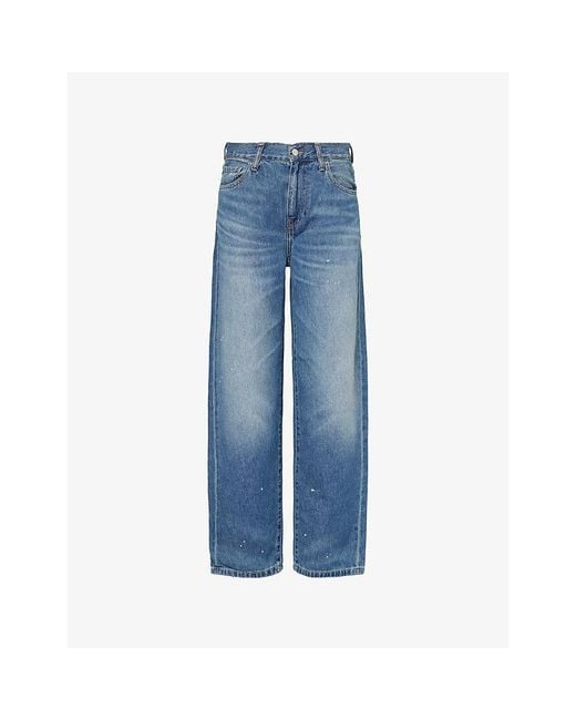 Carhartt Blue Arin Tapered-Leg Denim Trousers