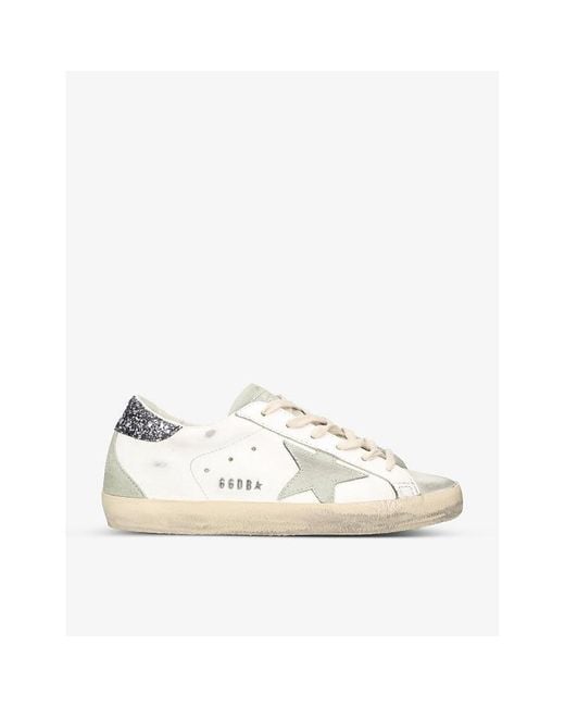 Golden Goose Deluxe Brand Natural Super-Star Leather Low-Top Trainers