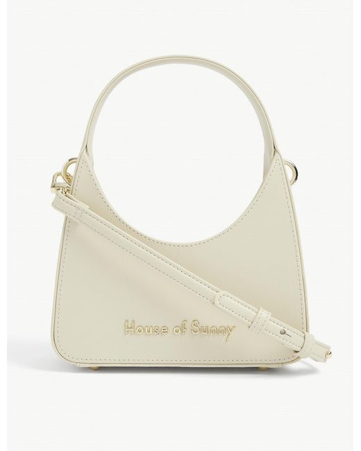 House Of Sunny Natural Mini Icon Faux-leather Shoulder Bag
