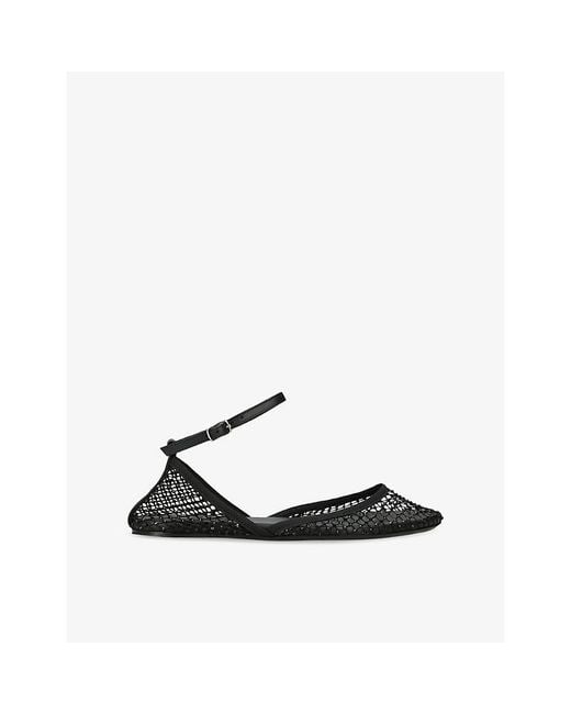 Christopher Esber Black Minette Mesh Ballet Flats
