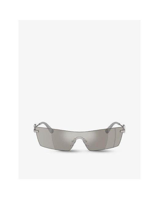 Dolce & Gabbana White Dg2292 Butterfly-frame Metal Sunglasses