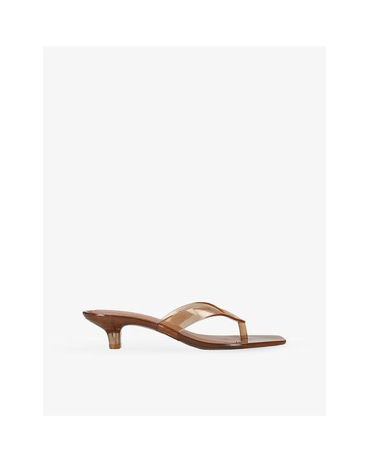 Steve Madden Natural Tracie Jelly Heeled Sandals