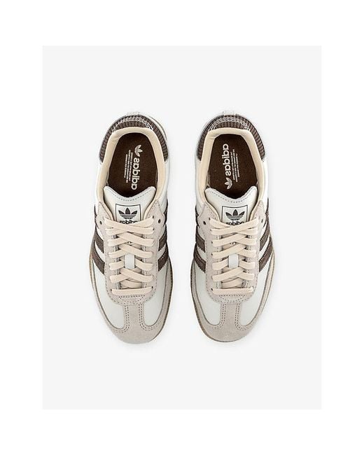 Adidas White Samba Og Leather Trainers for men