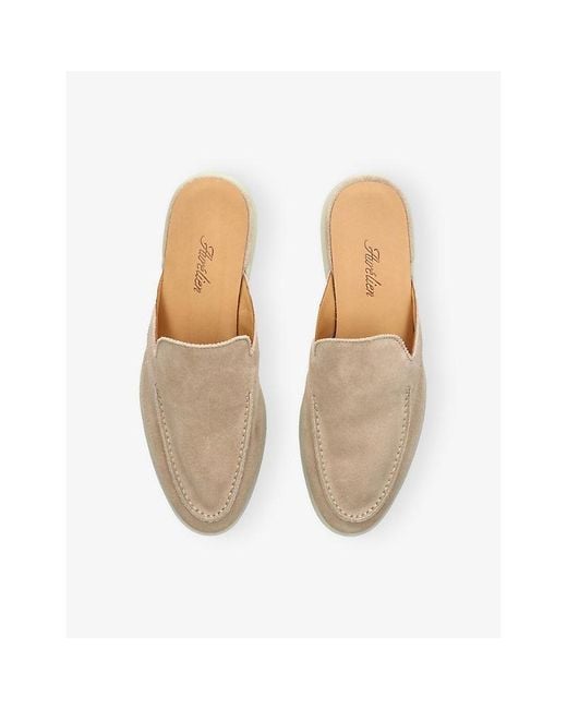 Aurélien Natural Yacht Suede Slippers
