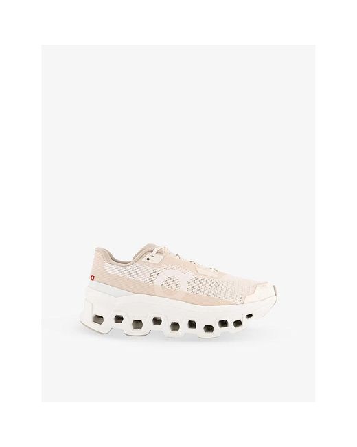 On Shoes White Cloudmster Void Mesh Low-Top Trainers