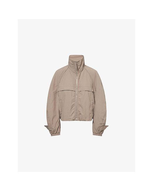 Acne Natural Relaxed-Fit High-Neck Shell Jacket