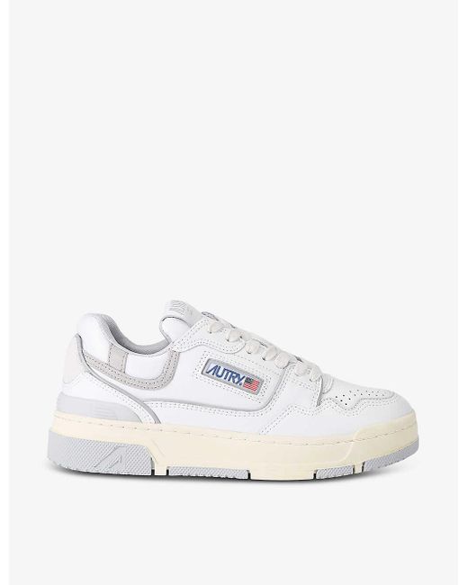 Autry White Low-top Leather Trainers