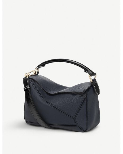 Loewe Blue Puzzle Small Multi-function Leather Bag