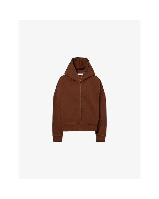 Entire studios Brown Eternal Zip-Up Cotton Hoody