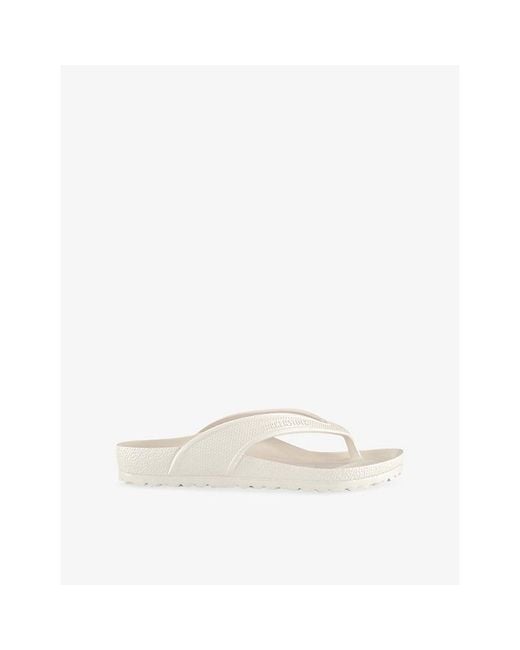 Birkenstock White Honolulu Rubber Sandals