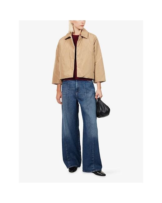 Weekend by Maxmara Natural Cropped Quilted Soft-Shell Jacket