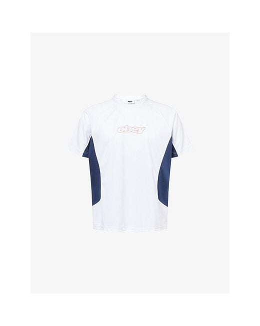 Obey Blue Runner Active Jersey Top for men