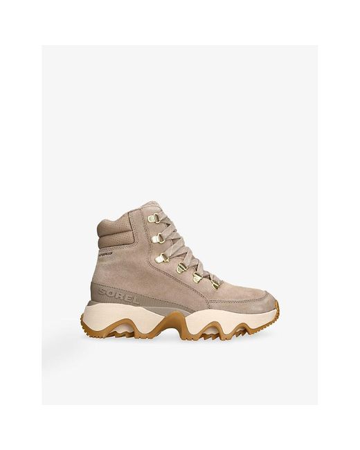 Sorel Natural Kinetic Impact Conquest Suede High-Top Trainers