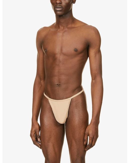 Calvin Klein Ck One Microfibre Mid-rise Thong Pack Of Two in Brown for Men  | Lyst Australia