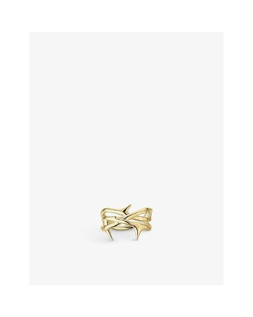 Shaun Leane Metallic Rose Thorn-Plated Vermeil Sterling- Ring