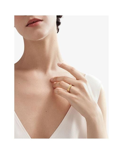 Tiffany & Co Metallic Tiffany T Narrow 18Ct- Ring