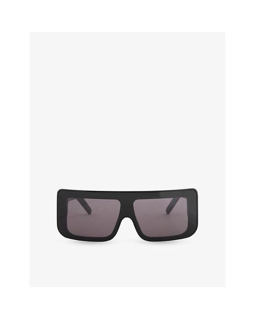 Rick Owens Gray Documenta Acetate Sunglasses