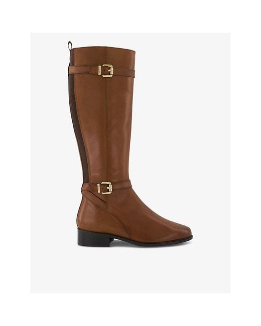 Dune wide fit knee high best sale boots