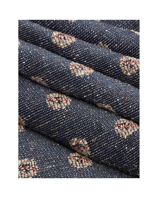 Dunhill Gray Floral-Pattern Silk Tie for men