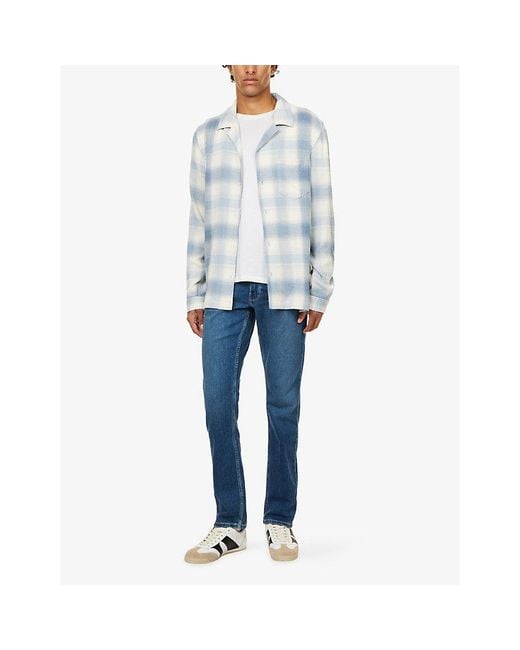PAIGE Blue Lennox Straight-Leg Stretch-Woven Jeans for men