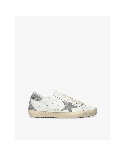 Golden Goose Deluxe Brand White Super-Star Leather Trainers