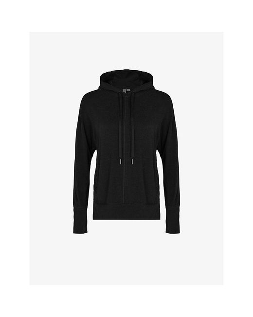 Sweaty Betty Liberate Luxe Relaxed-fit Stretch-cotton Hoody in Black | Lyst