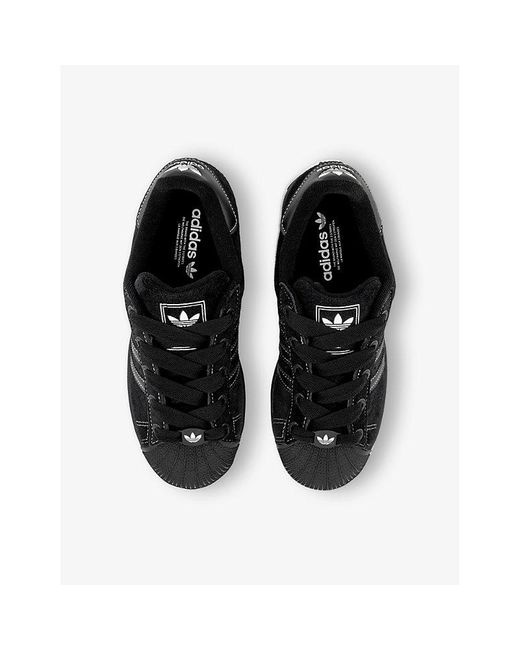 Adidas Black Superstar Ii Suede Low-Top Trainers for men