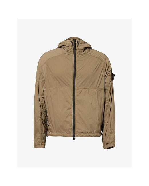 Stone Island Natural Ultralight Hooded Woven Jacket for men